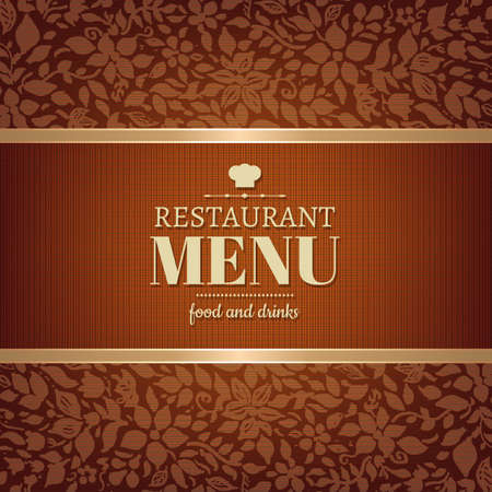 Cafe And Restaurant Menu With Gradient Mesh, Vector Illustrationのイラスト素材