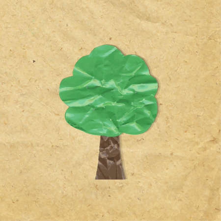Paper Wood Symbol, Vector Illustrationのイラスト素材