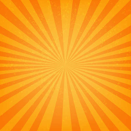 Vintage Sunburst Poster, Vector Illustrationのイラスト素材