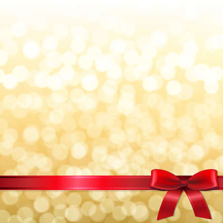 Golden New Year Card With Gradient Mesh, Vector Illustrationのイラスト素材