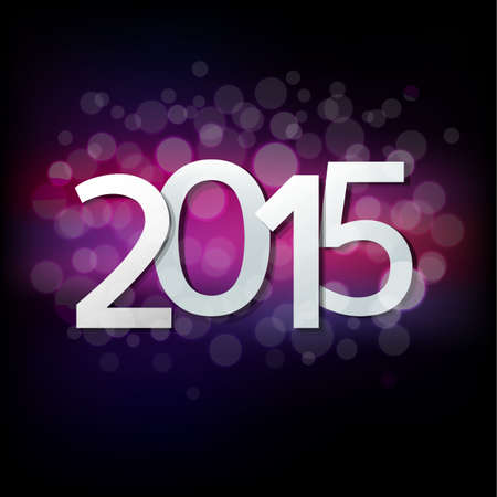 Happy New Year Card With Gradient Mesh, Vector Illustrationのイラスト素材
