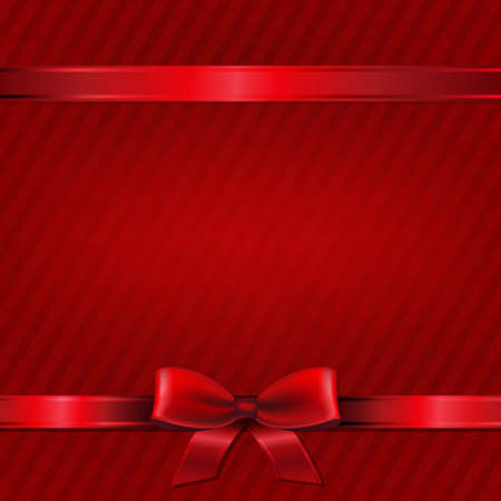 Retro Red Christmas Wallpaper With Gradient Mesh, Vector Illustrationのイラスト素材
