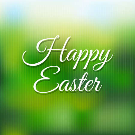 Easter Poster With Blur With Gradient Mesh, Vector Illustrationのイラスト素材
