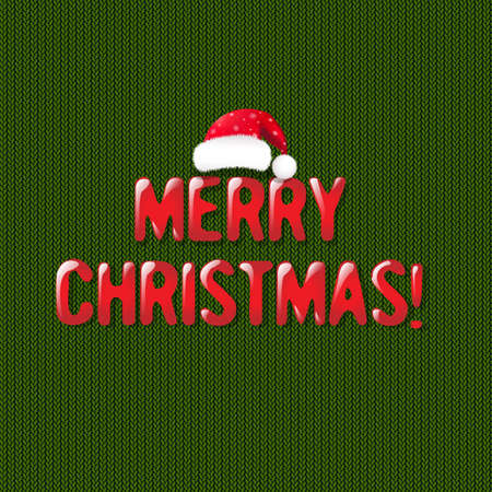 Christmas Retro Postcard With Gradient Mesh, Vector Illustrationのイラスト素材