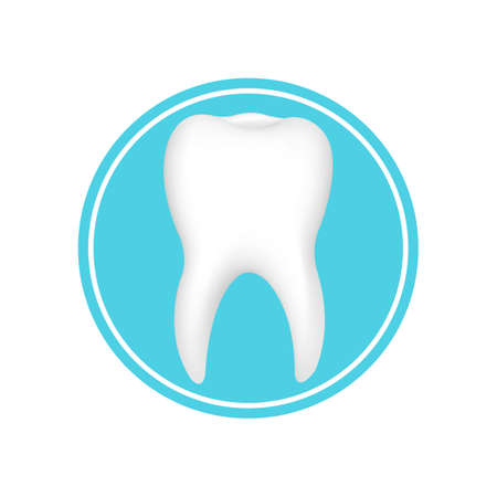 Tooth With Gradient Mesh, Vector Illustrationのイラスト素材