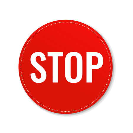 Stop signのイラスト素材