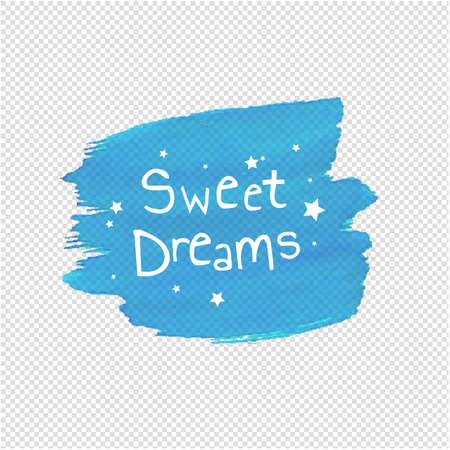 Sweet Dreams Blob Transparent background, Vector Illustrationのイラスト素材