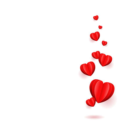 Happy Valentines Day Card With Gradient Mesh, Vector Illustrationのイラスト素材