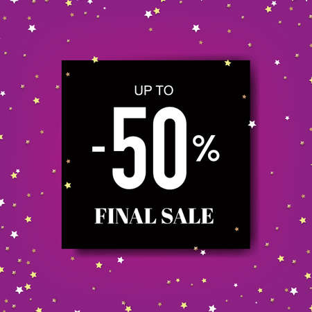 Final Sale Poster With Gradient Mesh, Vector Illustrationのイラスト素材