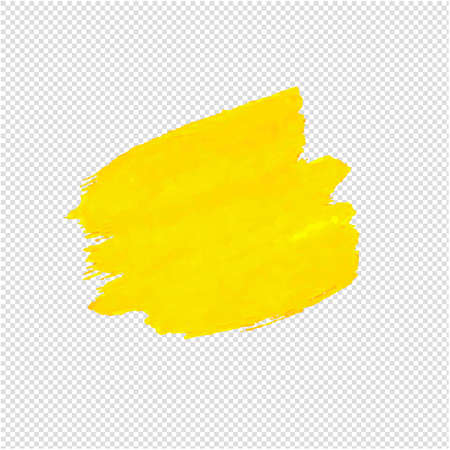 Yellow Blob Isolated Transparent Background, Vector Illustrationのイラスト素材