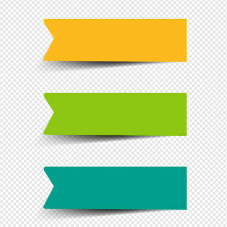 Colorful Labels With Isolated Transparent Backgroundのイラスト素材