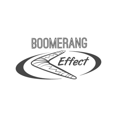 boomerang effect logotypeのイラスト素材