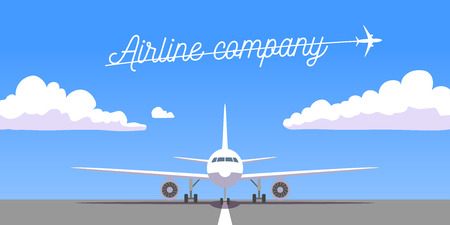 airline company bannerのイラスト素材