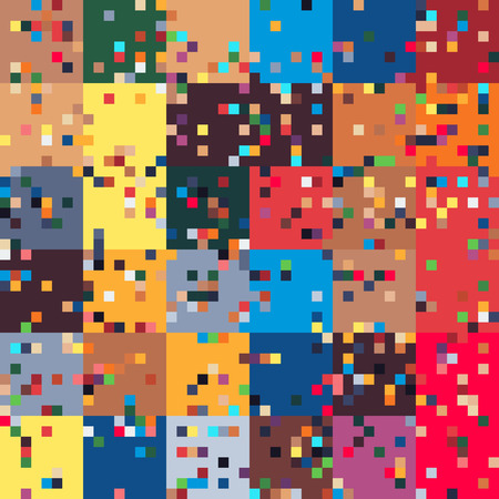 pixel art glitched, geometric abstract abstract background. seamless pattern.