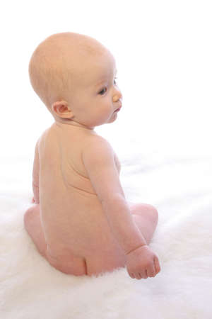 Naked Baby oneの写真素材