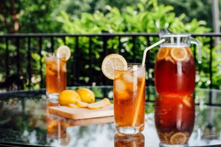 Iced Tea Outdoorsの写真素材