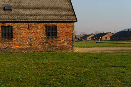 A chilling place. These are the accommodation blocks at Birkenau camp.