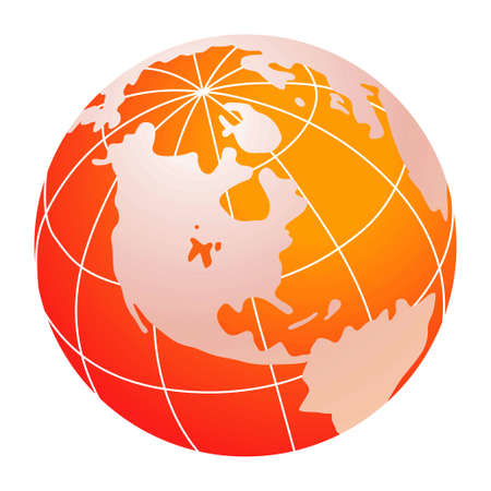 red world globe の写真素材