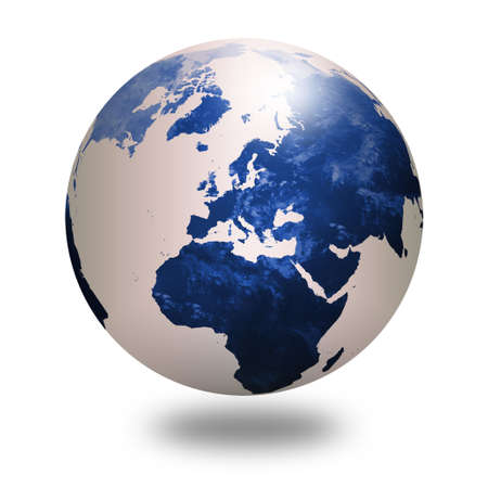 blue world globe 2の写真素材