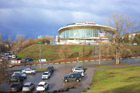 Russia, view of the circus building in the city of Samaraのeditorial素材