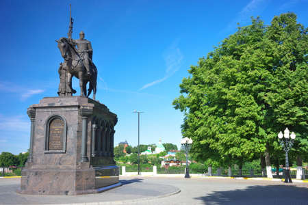 Golden Ring of Russia, Vladimir city, monument to Prince Vladimir.のeditorial素材