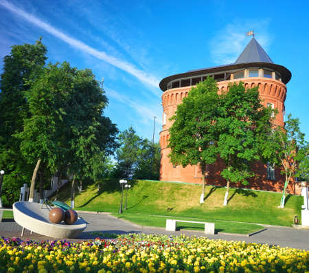 Golden Ring of Russia, the city of Vladimir, an ancient building of the water tower.