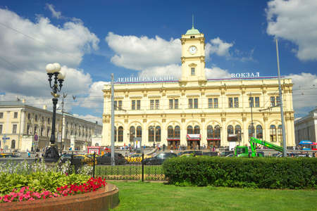 Moscow, Russia, view on the Leningrad stationのeditorial素材