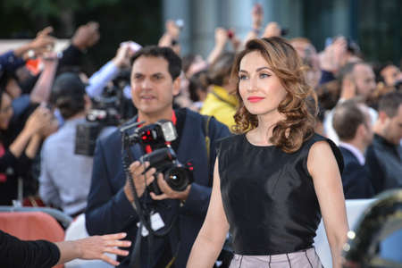 TORONTO - SEPTEMBER 5: Cast member Carice van Houten arrives for the premiere of the film The Fifth Estate at the 38th Toronto International Film Festival on September 5, 2013. The movie is based on the true-life story of WikiLeaks founder Julian Assange.のeditorial素材