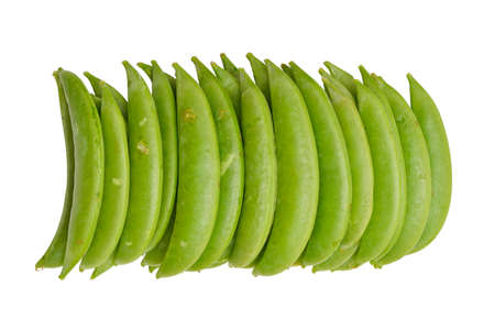Overview of the stacked peasの写真素材