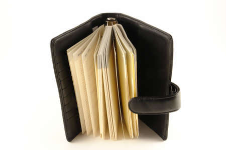 Leather agendaの写真素材