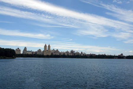 Central park in new york on a warm summers dayの写真素材