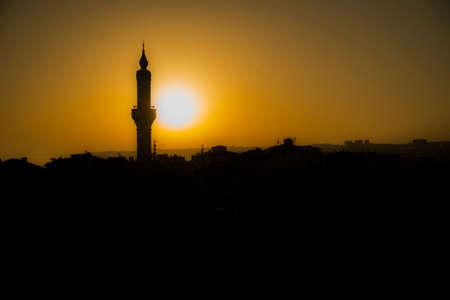mosque at sunrise