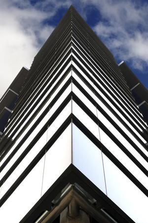 Detail of a modern glass buildingのeditorial素材