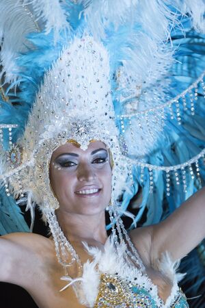 TENERIFE, FEBRUARY 25: Carnival groups and costumed characters, parade through the streets of the city. FEBRUARY 25, Tenerife (Canary Islands) Spain.のeditorial素材