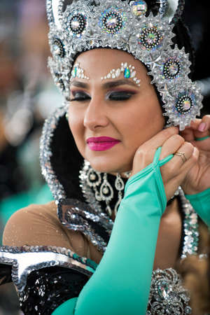 TENERIFE, SPAIN - FEBRUARY 22, 2020: Carnival Festival in the streets of Santa Cruz de Tenerife. February 22, 2020のeditorial素材