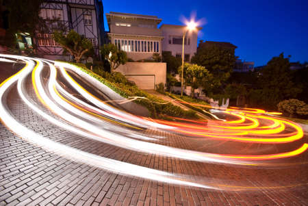 Lombard street, San Francisco at night