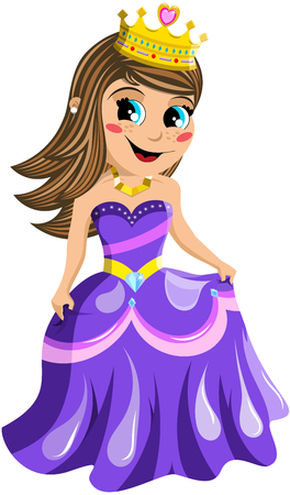 Kid Princess Isolatedのイラスト素材
