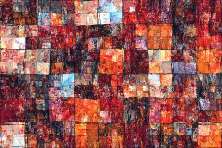 Red Orange Abstract Background Handdrawnの写真素材