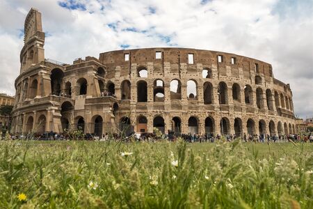 Rome, Italy - May 2016: Colosseum in spring in Rome, Italyのeditorial素材