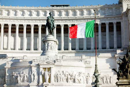 The Altare della Patria it is one of the main tourist attractions in Rome.のeditorial素材