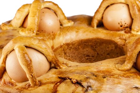 Casiatello Pie Eggs Neapolitan Tradition Easterの写真素材