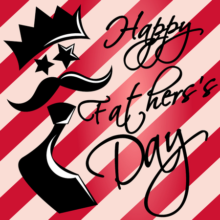 Happy Father's day greeting cardのイラスト素材