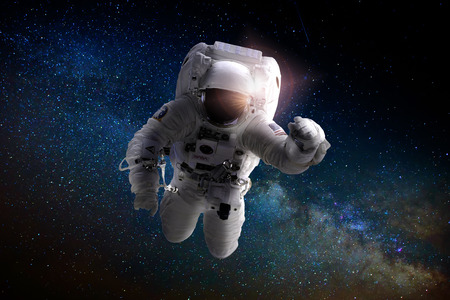 Astronaut or Spaceman floating in the space.