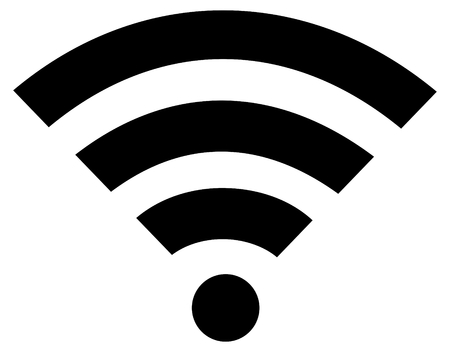 wifi or wi-fi wireless flat icon isolatedのイラスト素材