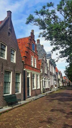 Traditional building in Volendam Hollandの写真素材