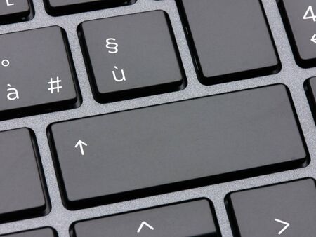 Closeup keys of laptop keyboardの写真素材