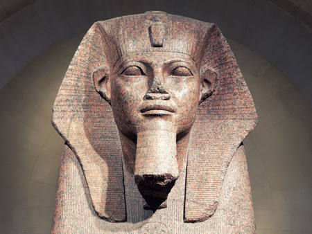 Paris, France - 20 April 2019: Great Sphinx of Tanis