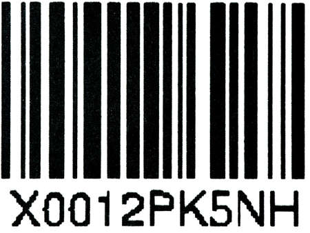 bar code technology digit macroの写真素材