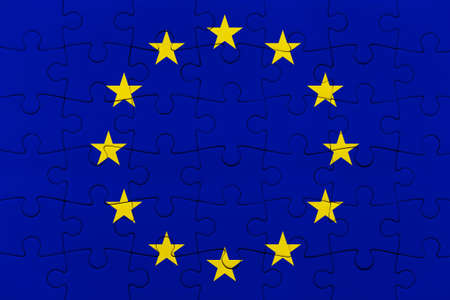 Jigsaw puzzle pattern isolated