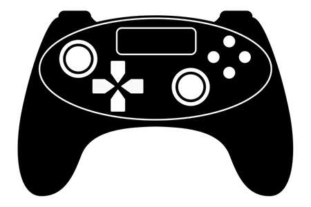 Game controller icon design silhouette